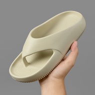 รองเท้าแตะชายหาดแบบสวมสบายสำหรับผู้ชาย รองเท้าแตะพื้นหนาแบบลำลอง รองเท้าแตะ EVA ป้องกันการลื่นในช่วง