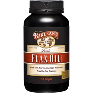 Barlean's Omega 3 6 9 Flaxseed Oil Supplements, Cold-Pressed Flax Seed Supplement Softgels with 1650