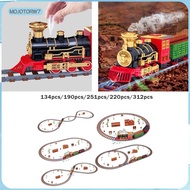 [mojotorw7] Christmas Train Set Christmas Decor Train Track Toy Train Set Gift for Kids