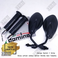Original 3 in 1 Scale Handgrip Package + Chrome Handlebar Link + Original Universal Motorcycle X1 Mi