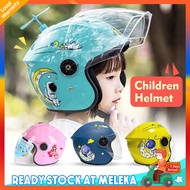 Kids Helmet Motorcycle Helmet Kids Basikal Children Cycling Helmet Bike Helmet Adjustable Visor Helm