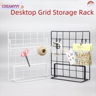 CREAMYVY Storage Rack, with Base Metal Display Rack, Modern Grid Grid Frame Jewelry Booth Rack For G