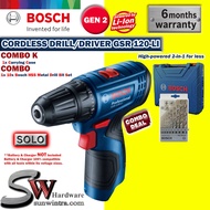 COMBO Bosch GSR120-LI Cordless Drill/Driver10Pcs HSS Metal Drill Bit**SOLO or Battery & Charger Set 