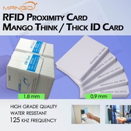 MANGO RFID Proximity EM Thin & Thick ID Card 125Khz 0.8~1.8mm | Standard EM4200,EM4100,TK4100 White 