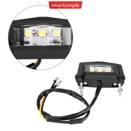 SMARTSIMPLE 1Pc 3 LED Motorcycle Taillight Rear Tail License Plate Brake Number Plate Light E3Q4