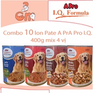 [400g can] Combo of 10 cans of Pate A PrA Pro I.Q. for dogs/dogs with chicken/beef flavor in pellets