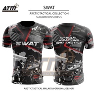 2023 Promosi hebatMicrofiber eyelet sublimation Tactical T shirt sniper special force swat cqb glock