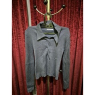 ECINOS KNIT BLUE TOP KNIT TOP biru