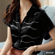 Minimalist shirt for Women Clothing Black shirt Full Printed shirt Graffiti shirt Hawaiian shirt Sho