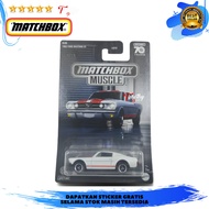 MERAH PUTIH Matchbox MBX Muscle 70Th Years 1965 Ford Mustang GT White Red Strip