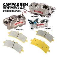 Brembo 4p gp4lm gp4rs gp4rs gp4rx gp4ms caliper brake pads