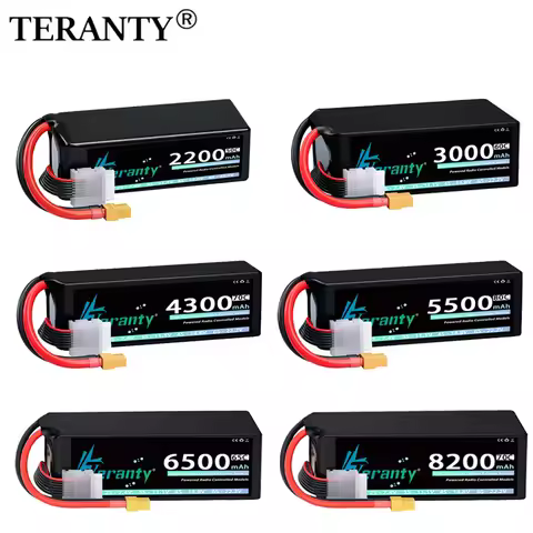 TERANTY 6S 22.2V 3000/4200/5500/6800/8000/9000mAh 70C Lipo Battery With XT60 XT90 XT90S Plug for FPV