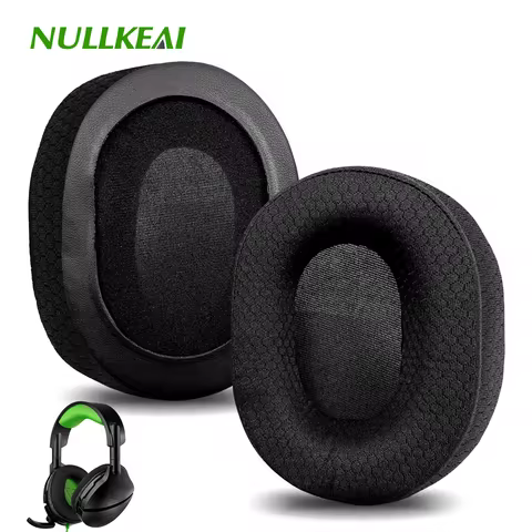 Nullkeai Replacement Ear Cushion for Turtle Beach Stealth 300 400 500 600 Headphone Earpads Sleeve P