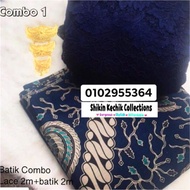 kain pasang batik indonesia + lace murah