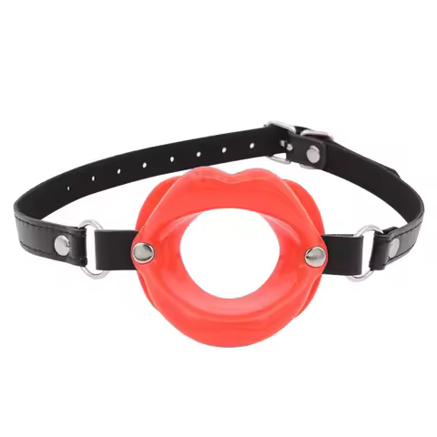 Adjustable Silicone Ball Gag for 18+ Adults - SM Mouth Gag Set with Straps, Couples Bondage Toys & R