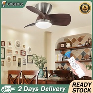 COD fan light 24/28 inch 3 color remote control ceiling fan chandelier fan