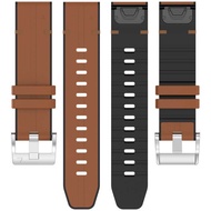 Suitable for New garmin garmin Leather Silicone Strap Fenix8/fenix7x/6/5/pro/935