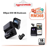 DDPAI Z50 4K DashCam GPS [Dual-channel Recording | D²save Storage | 24h Parking  Monitor]  - 1 Tahun
