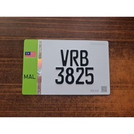 [NEW DISIGN EV MOTOR PLATE] PLATE KETUK ALUMINIUM MOTOR PLATE REFLECT