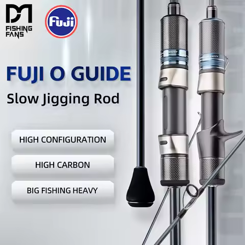 FISHINGFANS RANCY 2.0 Slow Pitch Jigging FUJI O Guide 6'4 ML M MH 150-400g Solid Tip Saltwater Boat 