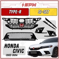 Honda Civic FE Pre-facelift (2022-2024) Type-R Si FL1 FL5 Front Grill Lower Grill Foglamp Cover Spor