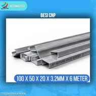 Besi CNP SNI 100x50x20x3,2mm-6MM (Sertifikat)