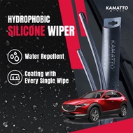 Kamatto Wiper Mazda CX-30 (2019-Present) CX30 Hydrophobic Silicone Windshield Wiper Water Repelling 