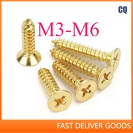 Self tapping Screw CSK Head/Copper Phillips CSK Self tapping Screw M3/M3.5/M4/M5/M6 * L6-50mm 【CQ-MB