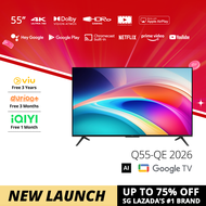 PRISM+ QE Series 2026 | Q55 / Q65 / Q75 inch | 4K AI Google TV | Quantum Color Dolby Vision & Atmos 