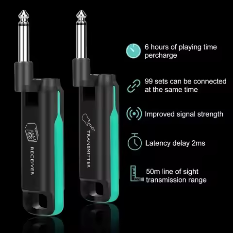 NEW SWIFF AUDIO WS-70 Plus Wireless Guitar System Transmitter Receiver for Live Performance