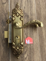 Khóa đồng cửa gỗ cành nho Khóa tay gạt bằng đồng