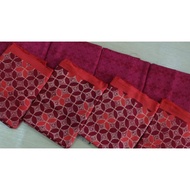 Batik Fabric set With dobbi dobby dobby dobby set, batik And Plain, Unique cirebon Sogan