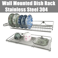 WALL MOUNTED DISH RACK/ STAINLESS STEEL 304/ DISH DRAINER /KITCHEN DISH DRYER