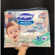 PRELOVED Pampers Drypers S 80pcs