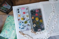 現貨出清 / iPhone11 pro押花手機殼 防摔 壓花 手作 彩虹 樹脂