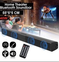 全新藍牙中置喇叭 (55cm x 5cm x 5cm) Speaker Bluetooth, BS-28B Rechargeable Wireless Bluetooth Soundbar TV Home Theater Stereo Speaker
