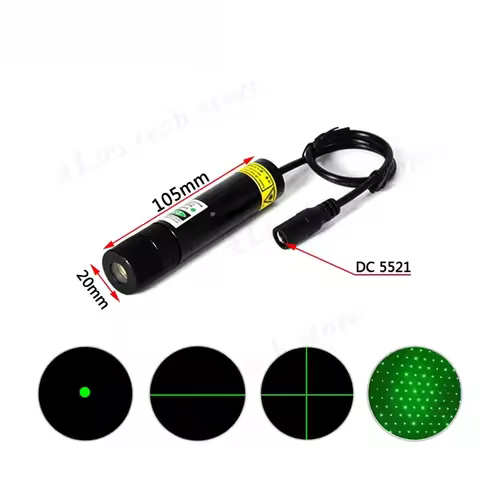 532nm green100MW Laser Module Woodworking Stone Cutting Equipment Positioning Infrared Cross Iine Ii