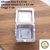 8 x 8 cm square mica Tray, contents 100 pcs