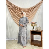 Gamis Shimmer kombinasi premium brokat