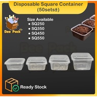Disposable Plastic Food Container /Plastic Cake Box /Bekas Plastik Kek(SQ250/SQ350/SQ450/SQ550) (Sma