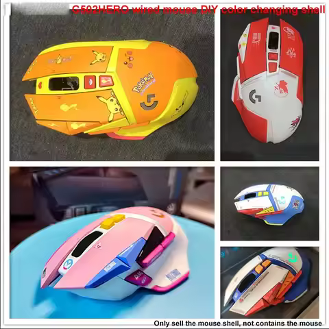 Compatibl wired mouse G502Hero/502pro Panda SE KDA women's group DIY spray paint -changing shell bot