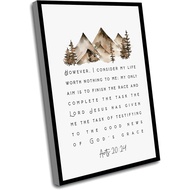 Bathroom Farmhouse Wall Decor,Acts 20 24 However,I Consider My Life Worth Nothing To Me My Only Aim 
