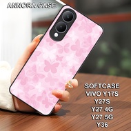 Softcase vivo Y17s Y27s Y27 4G Y27 5G Y36 Can For Other Types vivo Case pro camera Butterfly Motif Mika Hp Silicone Hp Casing Mobile Phone Accessories Pay On The Spot vivo Casing