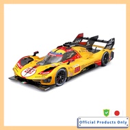 Kyosho BURAGO 1/43 Ferrari 499P Le Mans 2024 No.83 Yellow Clear Case Finished Product 18-36317