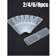 2/4/6/8-Piece All-In-One Pp Card Holder, Transparent Double-Sided Badge, Plastic Work Badge, Employe