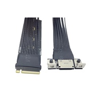 TECHCHIP-M.2 to Oculink 4i Extension Cable for M.2 Mkey NVME to SFF8611 Adapter Cable PCIe 4.0 X4 Ge