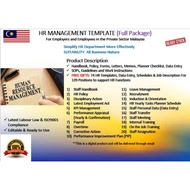 HR MANAGEMENT 2026 [FULL PACKAGE +1100] 💥LATEST Malaysia Act: East or West Malaysia💥 Forms, Letters,
