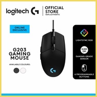 Logitech~vW/Gaming|Zr@Mouse`d;G203&Z:2nd%X:Gen%G:8,000%k:DPI,&C;LIGHTSYNC RGB Wired