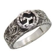 二手 Gucci 互扣戒指，925 純銀，約 5.4 克