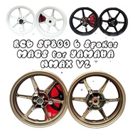 RCB SP800 6 Spokes MAGS for NMAX V2 V2.1 3.00 x 3.50 x13